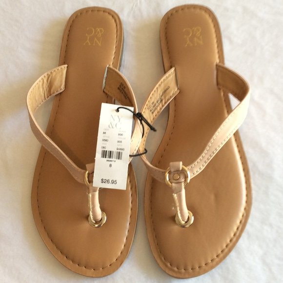 122C Shoes - NY&CO Lt Brown O Ring Sandal 122C